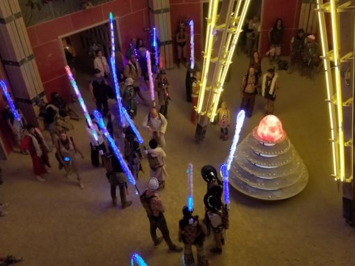 LED PolePacks for Burning Man 2017 (Henk Rogers)